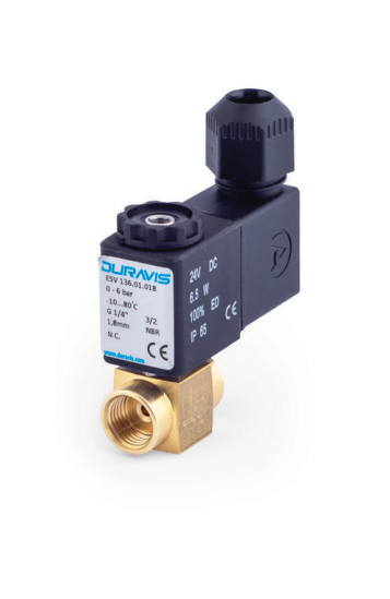 ESV 136 direkt çekmeli solenoid valf