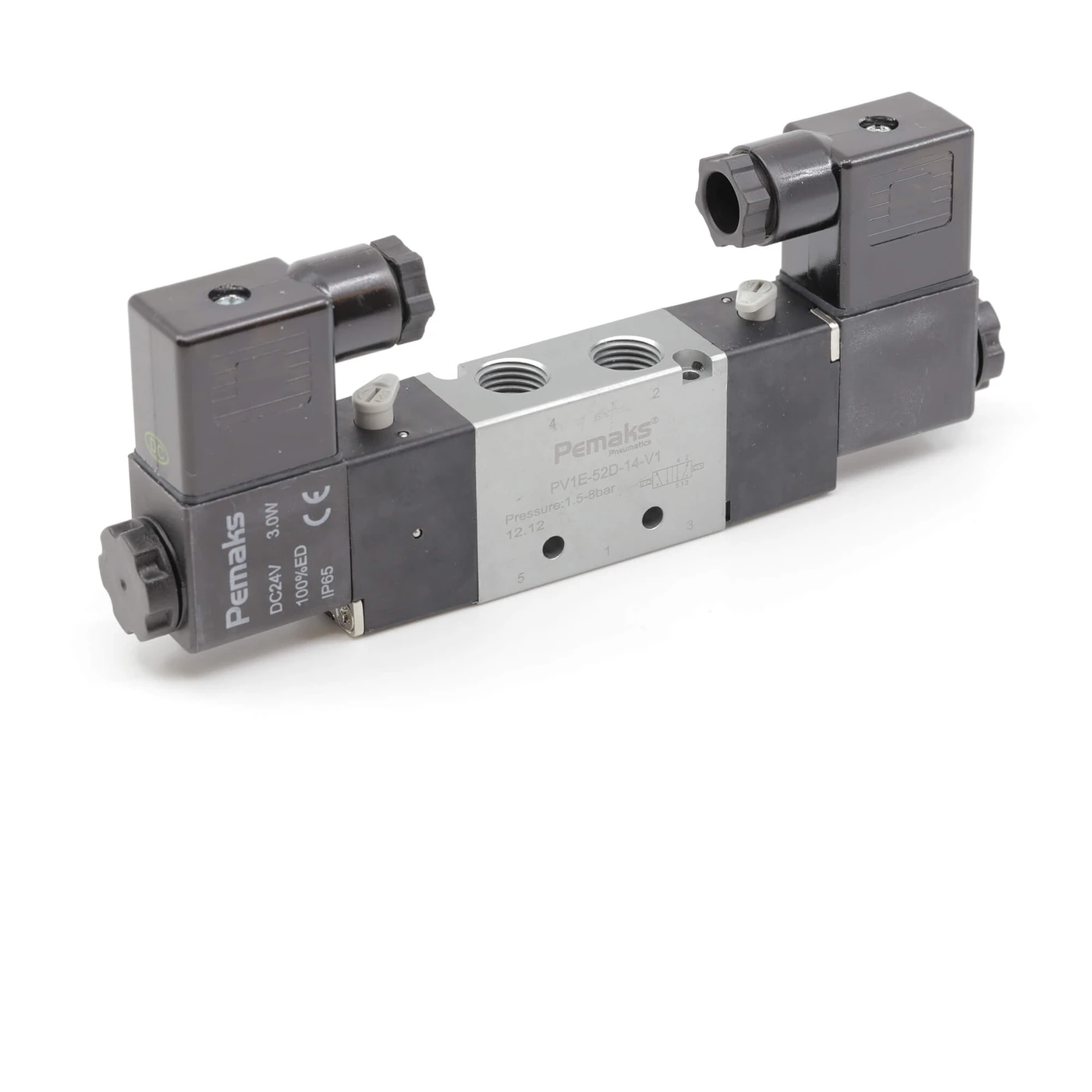 PV1E 5/2D Çift Bobinli Solenoid Valf